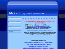 Tablet Screenshot of any2fe.com.ar
